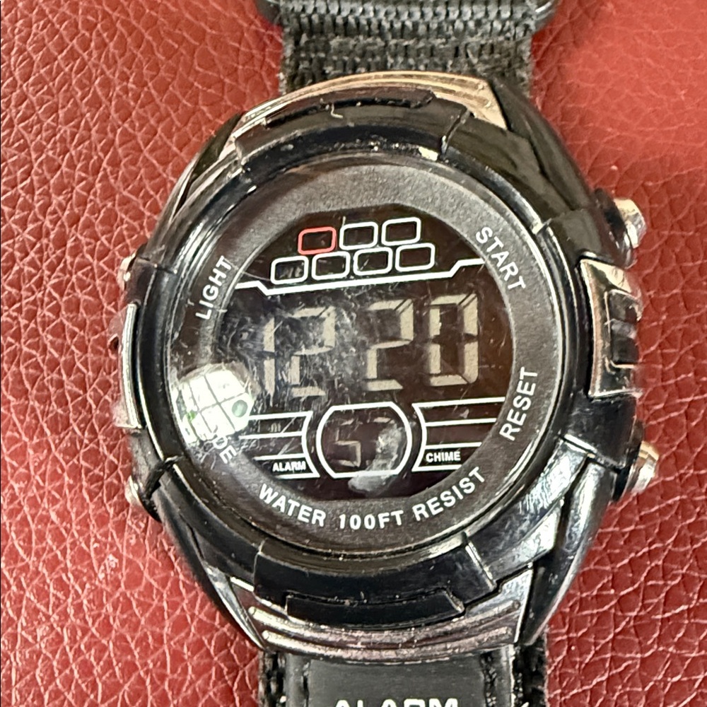 Digital Black Sports Watch